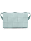 Intrecciato Cassette Cross Bag Teal Washed - BOTTEGA VENETA - BALAAN 2