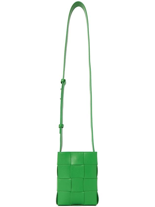 Cassette Intrecciato Mini Cross Bag Parakeet - BOTTEGA VENETA - BALAAN 9