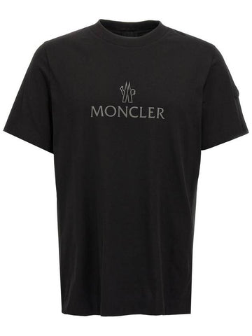 Moncler Logo Print T-Shirt - MONCLER - BALAAN 1