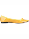 Women's Cendrillon Leather Ballerinas Yellow - REPETTO - 5