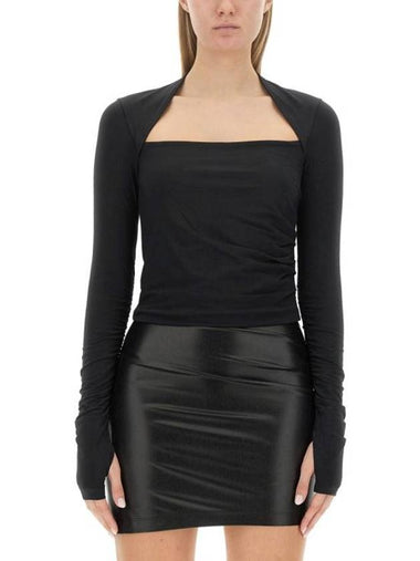 Long Sleeve T-Shirt N06HW518 001 BLACK - HELMUT LANG - BALAAN 1