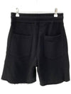 Logo Print Cotton Shorts Black NUS22312 - IH NOM UH NIT - BALAAN 4