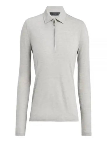 GFORE 24 LIGHTWEIGHT FINE WOOL LS POLO GLP000030 LHGR Women s Long Sleeve - G/FORE - BALAAN 1