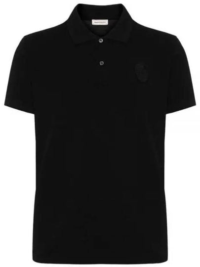 Skull Patch Short Sleeve Polo Shirt Brown - ALEXANDER MCQUEEN - BALAAN 2