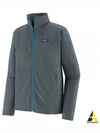 Logo Patch High Neck Zip Up Jacket Grey - PATAGONIA - BALAAN 2