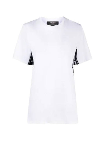 side logo tape short sleeve t-shirt white - STELLA MCCARTNEY - BALAAN 1