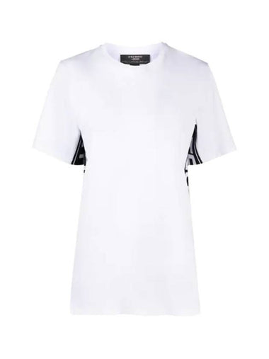 side logo tape short sleeve t-shirt white - STELLA MCCARTNEY - BALAAN 1