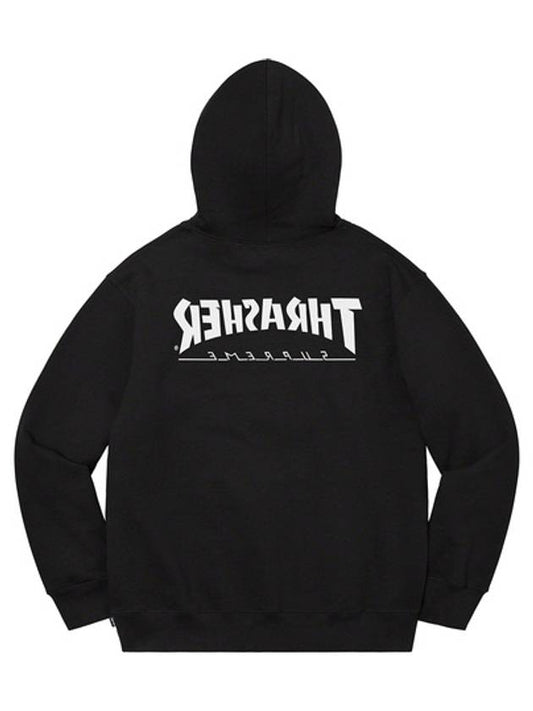 Thrasher Hooded Black Thrasher Hooded - SUPREME - BALAAN 2