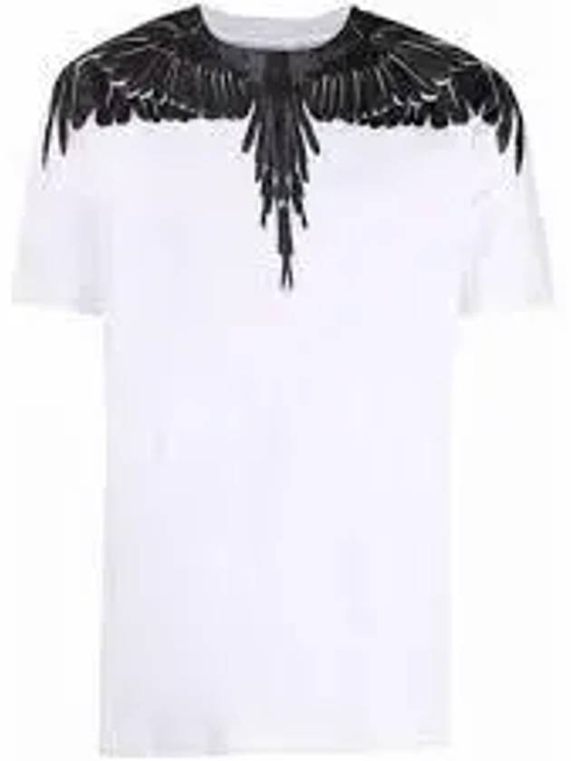 Men's Icon Wings Short Sleeve T-Shirt White - MARCELO BURLON - BALAAN 2