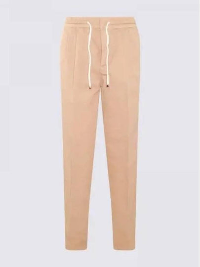 Drawstring Pleated Tapered Straight Pants Beige - BRUNELLO CUCINELLI - BALAAN 2