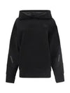 Logo Patch Hoodie Black - MONCLER - BALAAN 1