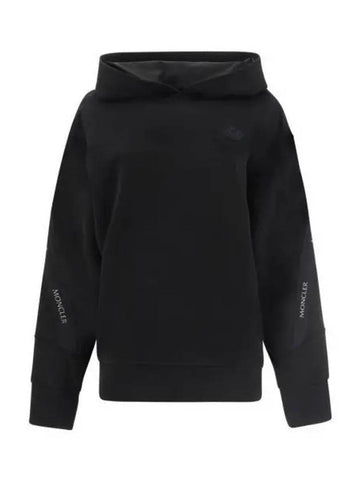 8G00008 809KR 999 Logo Patch Hoodie - MONCLER - BALAAN 1