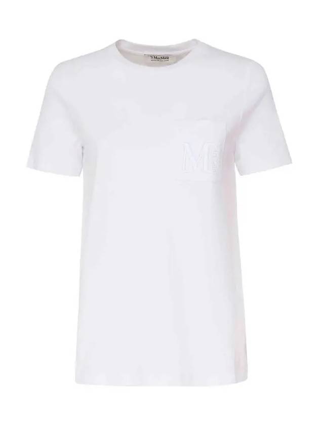 MADERA pocket logo t shirt white 2429976011 001 - MAX MARA - BALAAN 1