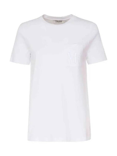 MADERA pocket logo t shirt white 2429976011 001 - MAX MARA - BALAAN 1