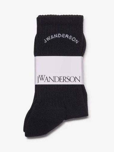 J W ANDERSON JWA Arch Logo Socks Black KW0855YN0250999 - JW ANDERSON - BALAAN 1