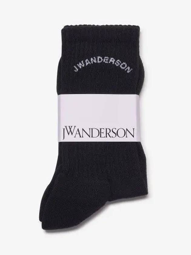 J W ANDERSON JWA Arch Logo Socks Black KW0855YN0250999 - JW ANDERSON - BALAAN 2