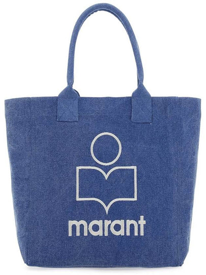 Yenky Embroidered Logo Shopper Tote Bag Blue - ISABEL MARANT - BALAAN 2