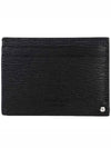 Double Gancini Leather Card Wallet Black - SALVATORE FERRAGAMO - BALAAN 4