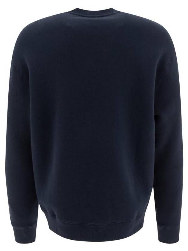 Handwriting Striped Comfort Sweatshirt Navy - MAISON KITSUNE - BALAAN 3