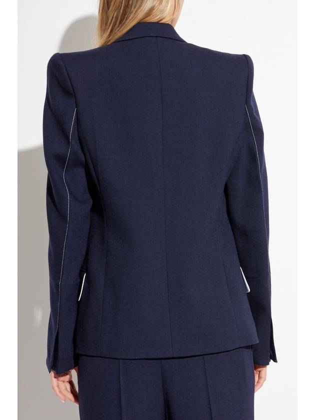 Victoria Beckham Double-breasted Blazer, Women's, Navy Blue - VICTORIA BECKHAM - BALAAN 4