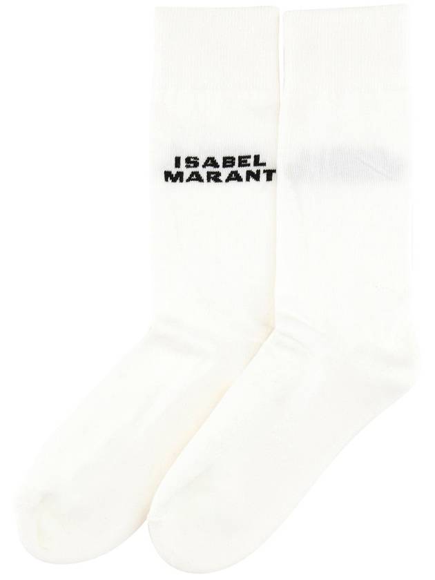 23 F W Isabel Marant Logo DAWI Socks CT009JFA A2C23A 20WH B0230829489 - ISABEL MARANT - BALAAN 3