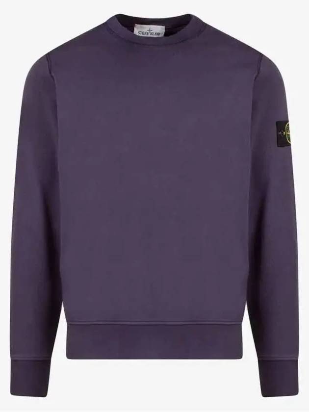 Wappen Patch Crew Neck Sweatshirt Purple - STONE ISLAND - BALAAN 5