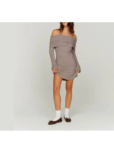 Abito Chunky Rib Short Dress Grey - HOUSE OF SUNNY - BALAAN 1