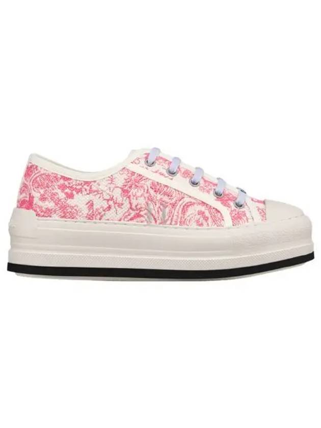 Walk NDior Toile De Jouy Sauvage Motif Platform Low Top Sneakers Candy Pink - DIOR - BALAAN 2