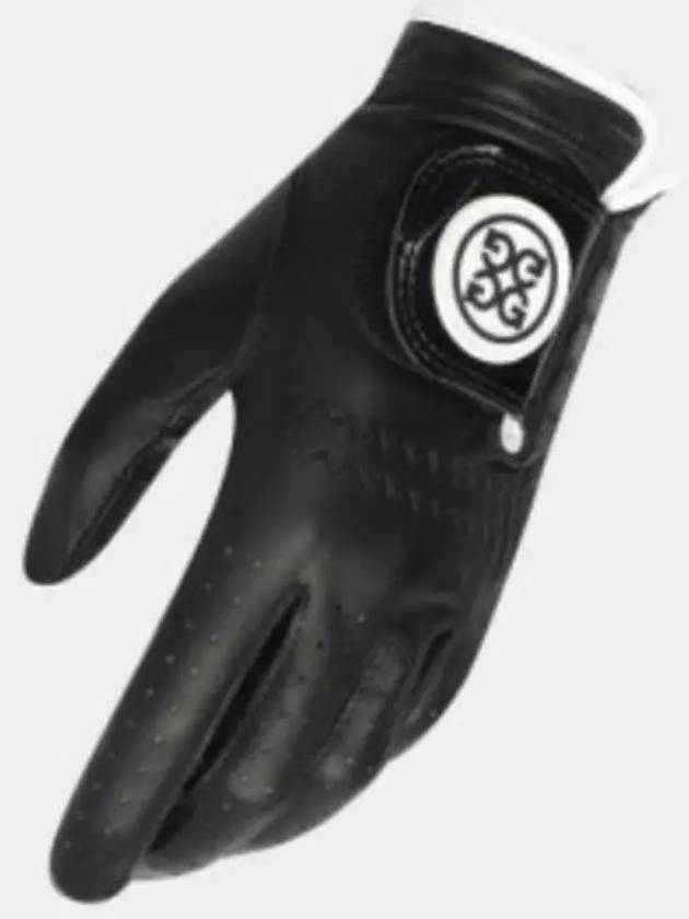 Collection Right Hand Logo Leather Gloves Black - G/FORE - BALAAN 3