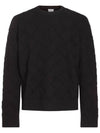 Intrecciato Crew Neck Knit Top Navy - BOTTEGA VENETA - BALAAN 2