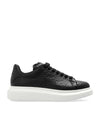 Oversized Lace-Up Low-Top Sneakers Black - ALEXANDER MCQUEEN - BALAAN 2