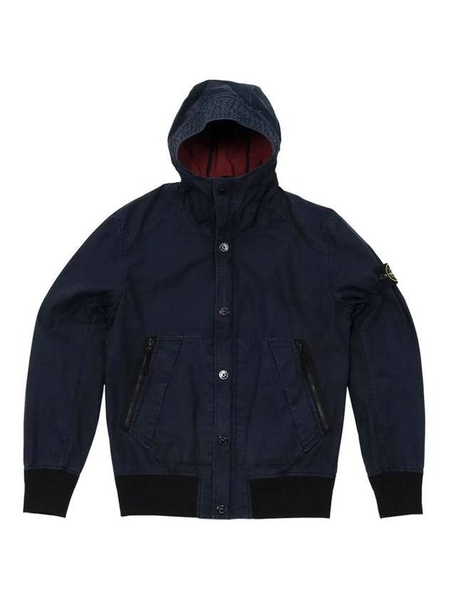 Wappen Terra Stella Hooded Jacket Navy - STONE ISLAND - BALAAN 1