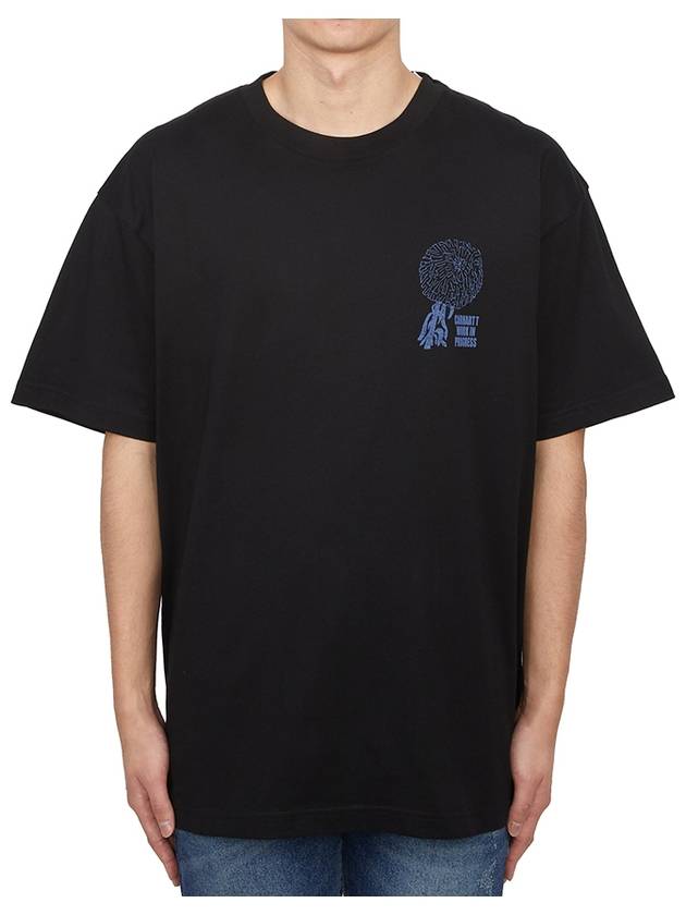 Chrysanthemum Short Sleeve T Shirt Black - CARHARTT WIP - BALAAN 2