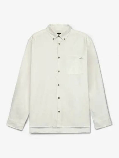 Mateo Logo Long Sleeve Shirt White - A.P.C. - BALAAN 2