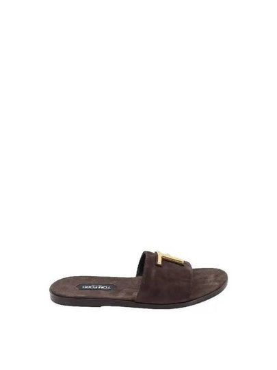 Suede Sandals Brown - TOM FORD - BALAAN 2