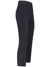 Pleats Basic Cropped Pants Black - ISSEY MIYAKE - BALAAN 3