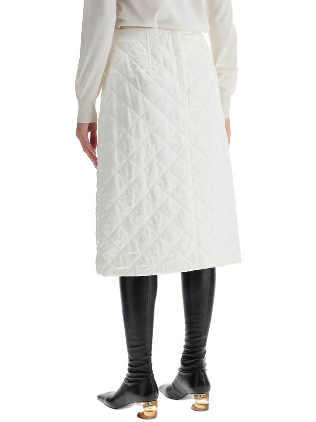 quilted midi skirt - JIL SANDER - BALAAN 3