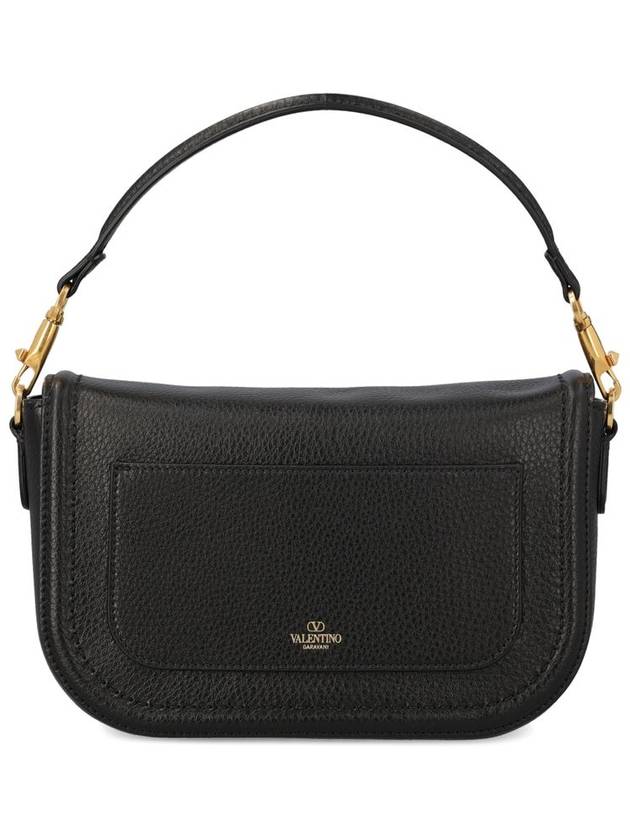 Alltime Soft Grain Calfskin Shoulder Bag Black - VALENTINO - BALAAN 3