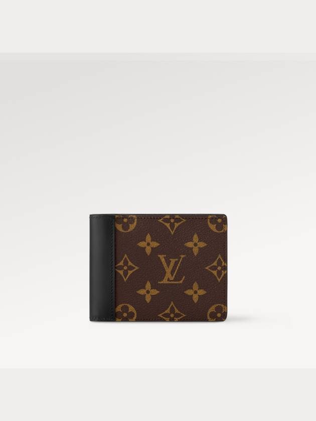 Multiple 2-Fold Bifold Wallet Brown Black - LOUIS VUITTON - BALAAN 3