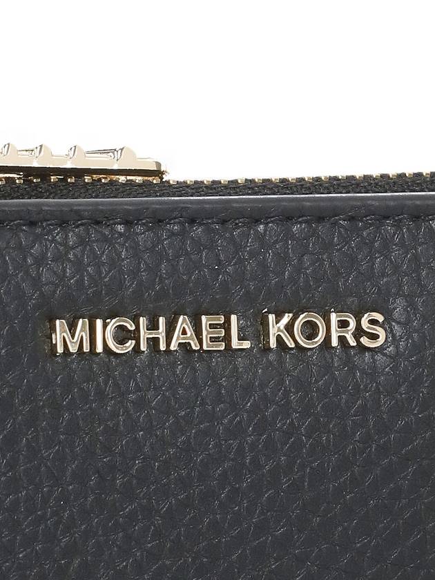 Logo Zipper Half Wallet Black - MICHAEL KORS - BALAAN 7