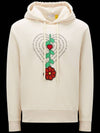 Flower Fleece Jersey Hoodie Beige - MONCLER - BALAAN 2