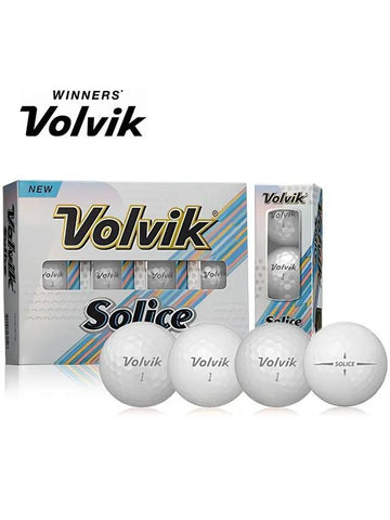 Golf Ball Solice Metal Coating Pearl High Rebound White 3 Piece 1 Dozen - VOLVIK - BALAAN 1