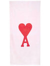 Heart Logo Double Sided Beach Towel White Red - AMI - BALAAN 2