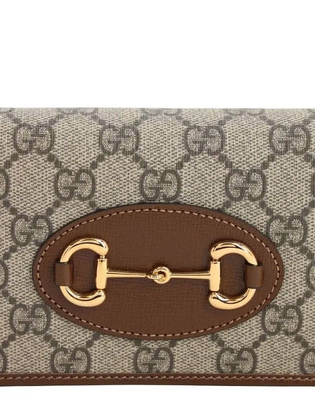 Women's Blondie Continental Ebony Supreme Chain Long Wallet Beige - GUCCI - BALAAN 4