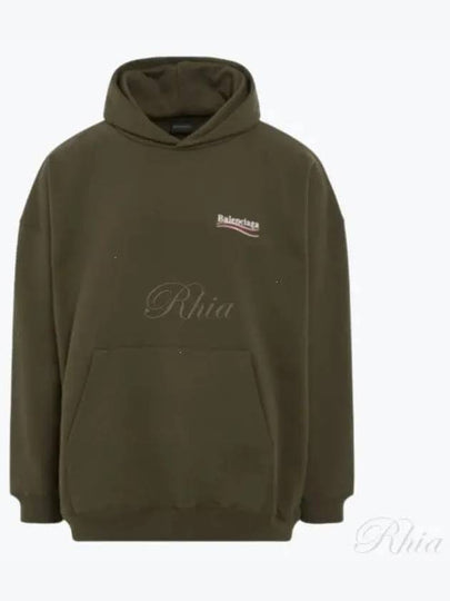 Political Campaign Oversized Fit Hoodie Green - BALENCIAGA - BALAAN 2