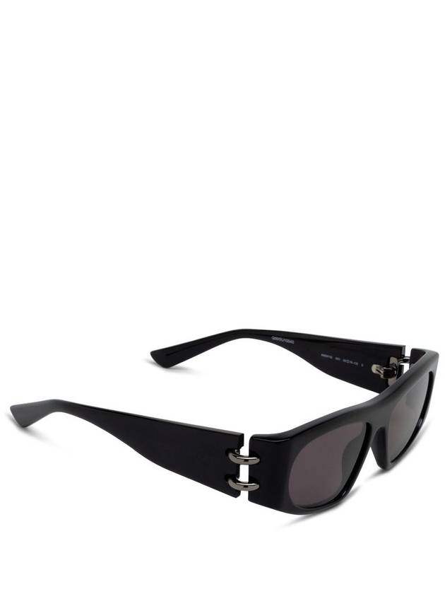 Alexander McQueen AM0471S Shiny Solid Black - ALEXANDER MCQUEEN - BALAAN 2