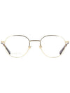 Eyewear Round Metal Glasses Gold - GUCCI - BALAAN.