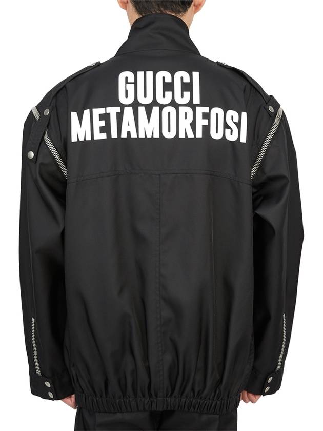 Metamorfosi Multi Zip-Up Jacket Black - GUCCI - BALAAN 6