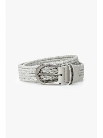 10 ePoint Women s Ball Round Buckle Braided Belt Melange Gray - BRUNELLO CUCINELLI - BALAAN 1