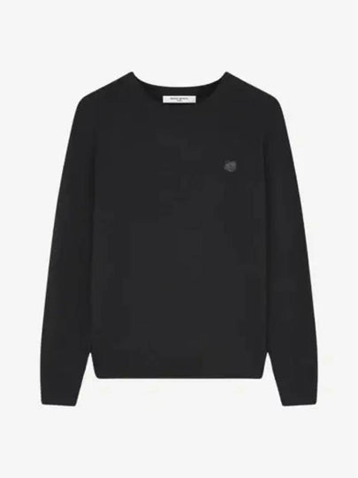 Fox Head Patch Regular Knit Top Black - MAISON KITSUNE - BALAAN 2